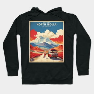 North Jeolla South Korea Travel Tourism Retro Vintage Hoodie